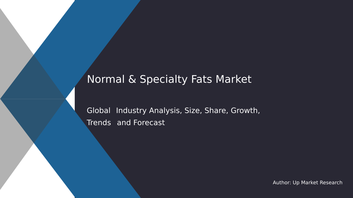 Global Normal & Specialty Fats Report Thumbnail